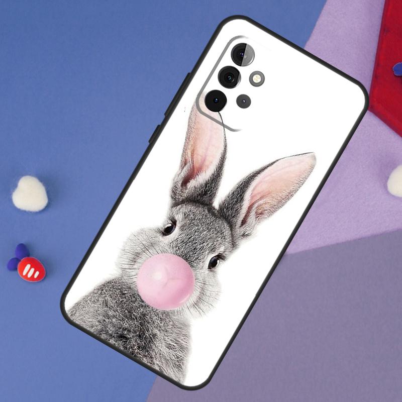 Cute Bunny Rabbit Case For Samsung Galaxy A55 A35 A32 A12 A22 A52 A06 A54 A34 A14 A56 A36 A26 A16 A13 A53 A15