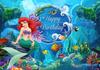 Mermaid Backdrop Photography Baby Birthday Party Photocall Seabed Shell Treasure Star Poster Backgrounds For Photo Studio