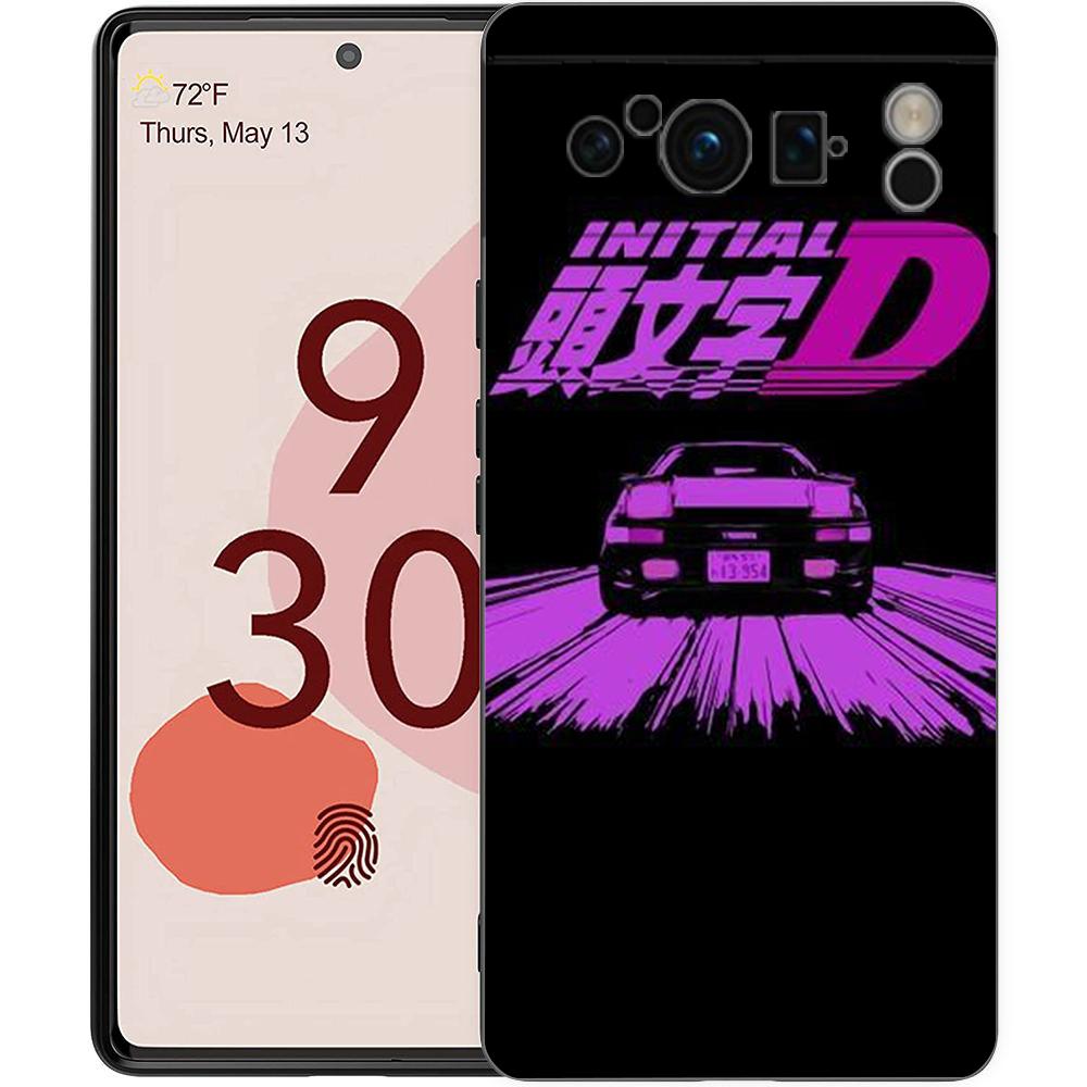 Чехол для телефона Anime Initial D AE86 для Google Pixel 8 7 6 7A 6A Pro 5G Ударопрочный Силиконовый Мягкий 9 Pro XL 8 Pro 5G Защитная Крышка Capas