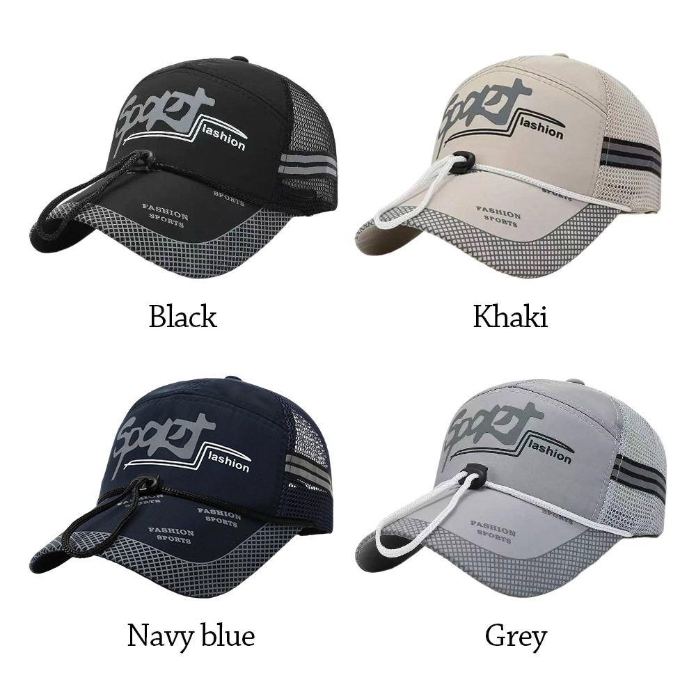 Summer Sun Hat Mesh Visor Casual Baseball Cap for Men Women