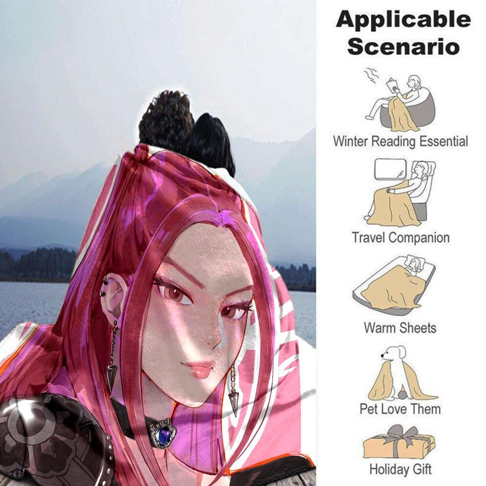 1pc hunter x (20) Blanket Soft Warm Throw for Home, Office, Travel All Season Cozy Bedding Gift, Office Cozy AccessoryB2