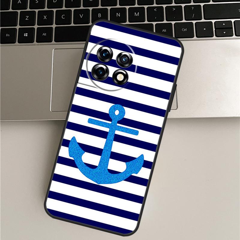 Полосы Якорь Лодка Штурвал Чехол Для OnePlus Nord CE 5 3 4 Lite N20 N30 OnePlus 15 R 13T 10T 9 10 Pro 11 12 13 13R Обложка