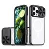 Чехол для iPhone 16 15 13 12 11 14 Pro Max Plus Magsafe Магнитная Беспроводная Зарядка Защита Камеры Слайдер Ударопрочный Прозрачный Чехол