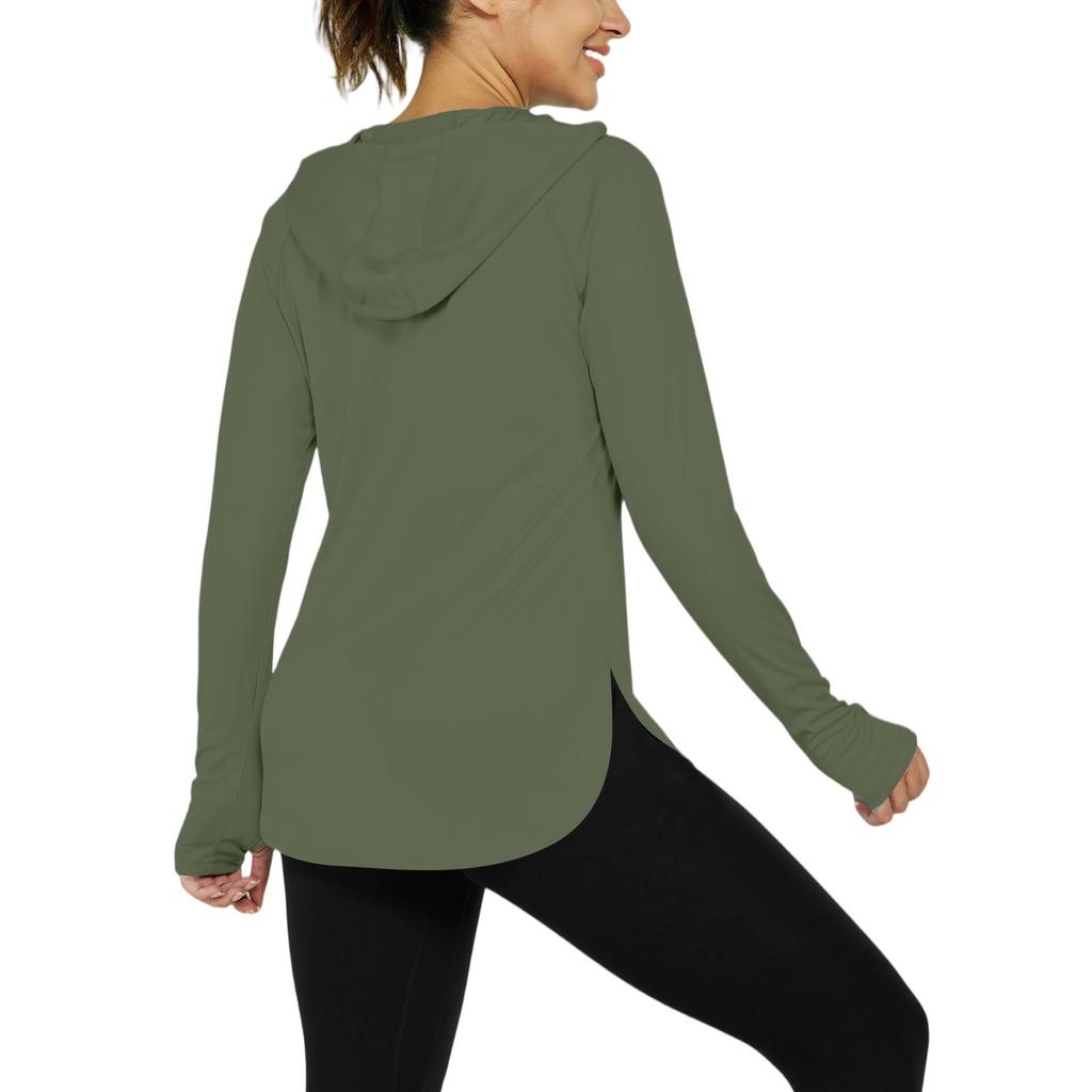 Женская рубашка Sunblock Ice Silk с капюшоном Upf 50+ с длинным рукавом, легкая быстросохнущая футболка для походов