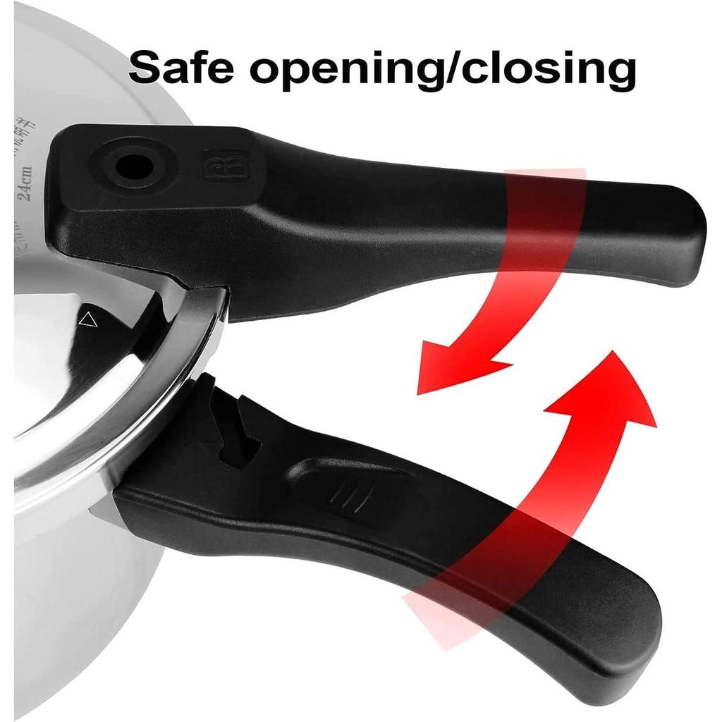 Скороварка из нержавеющей стали, посуда, рисоварка, рассчитанная на 2-5 человек, взрывозащищенная, утолщенная, безопасная, долговечная для домашнего использования. (4.22 Кварта)