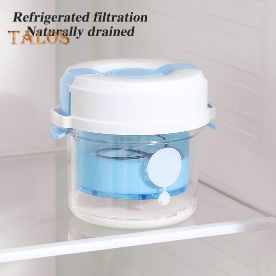 Фильтр для йогурта с прозрачным контейнером, ультратонкий фильтр, не содержащий бисфенол А, домашнее сито для сыра, для домашних соусов из греческого йогурта