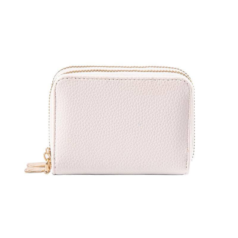 Двухслойная женская сумка для документов на молнии, многофункциональная и с несколькими отделениями для удостоверения личности