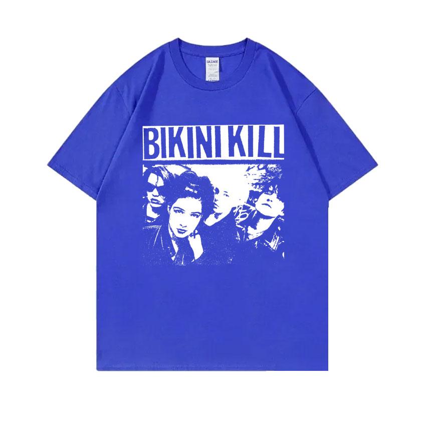 Rock Punk Band Bikini Kill Graphic T-shirt Feminist Riot Grrrl Kathleen Hanna T Shirt Unisex Women Classic Vintage Oversized Tshirt