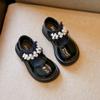 Autumn New Girls' Leather Shoes Soft Bottom Little Girl Dance Performance Shoes