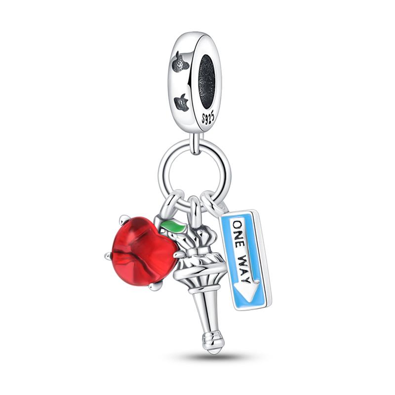 Copper Eiffel Tower Triumphal Arch Famous Architectural Charms Beads Fit Pan Original Bracelets Diy Fine Jewelry