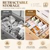 8pcs Side Locking Buckle Drawer Organizer Adjustable Adjustable Drawer Divider  Clothes