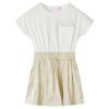 Ecru Short-sleeved Children's Dress 92/104/116/128/140