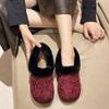 Fashion Women's Fashion Flat Cotton Boots Autumn New Round Head Suede Soft Sole Anti-slip Wear-resistant Low-top Shoes