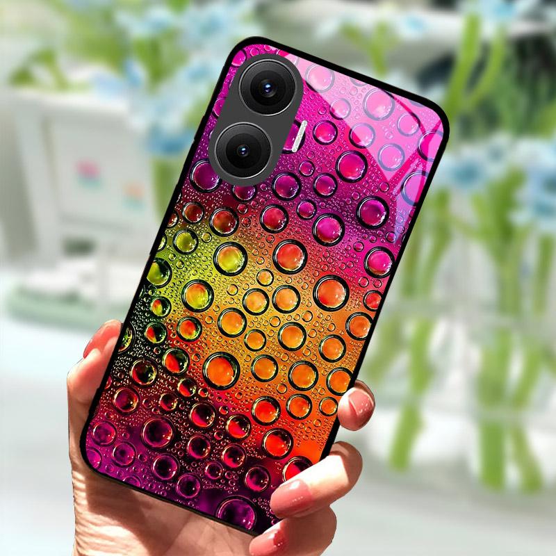 Для Xiaomi Poco F7 5G Чехол Закаленное Стекло Защита Камеры Чехол для Телефона Для Pocophone Poco F 7 PocoF7 Задняя Крышка Coque Fundas