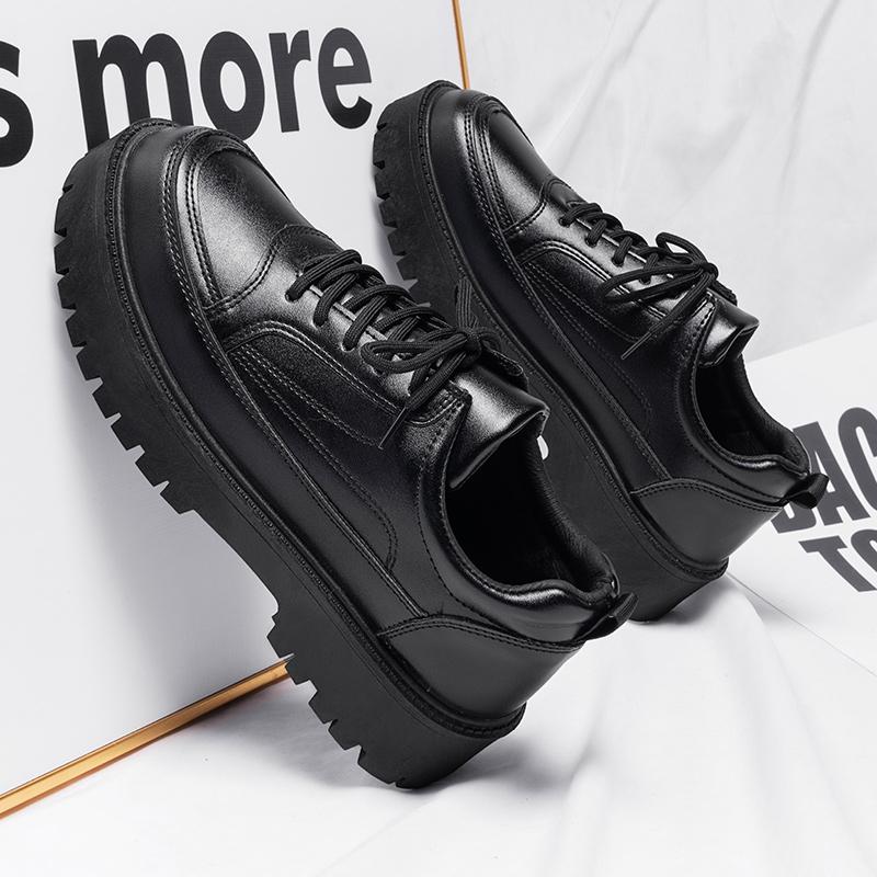 Luxury Men's Leather Shoes 2024 New Lightweight Casual Formal Walking New Vulcanized Shoes Height Increasing Leather Shoes