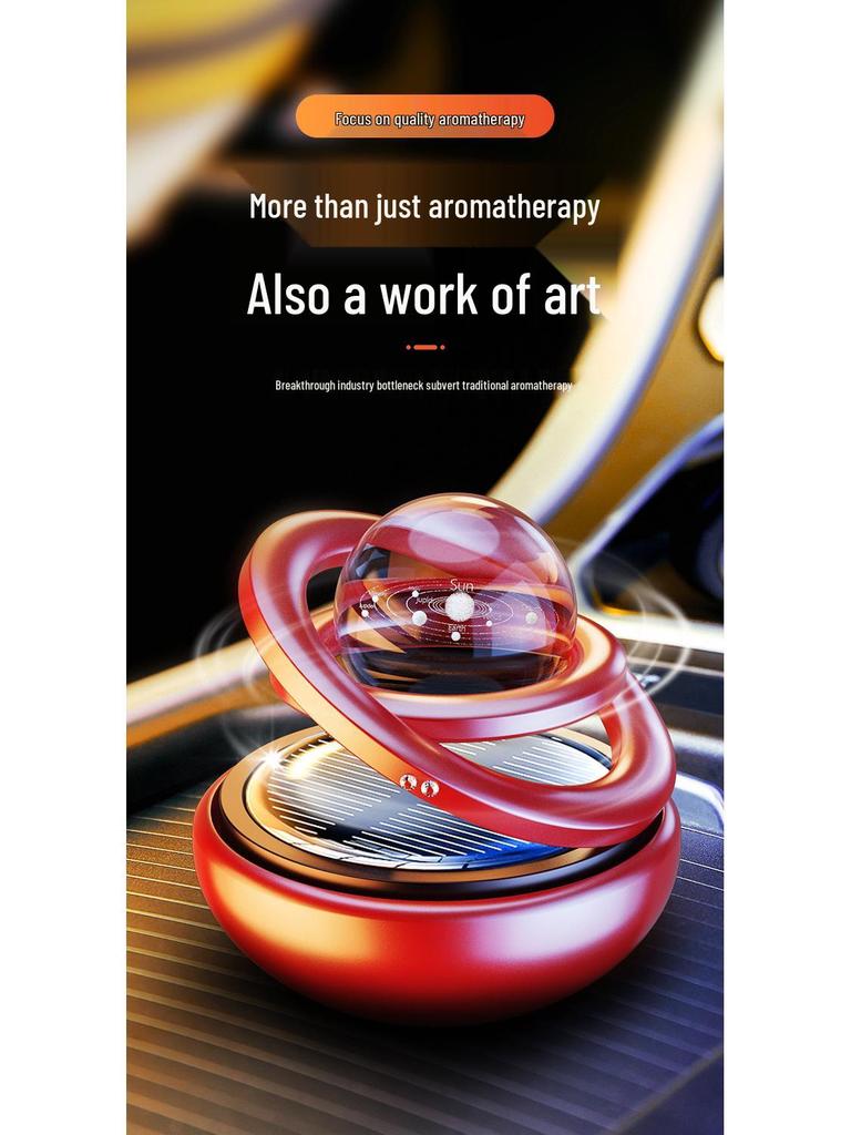 Solar Rotating Car Aromatherapy Ornament