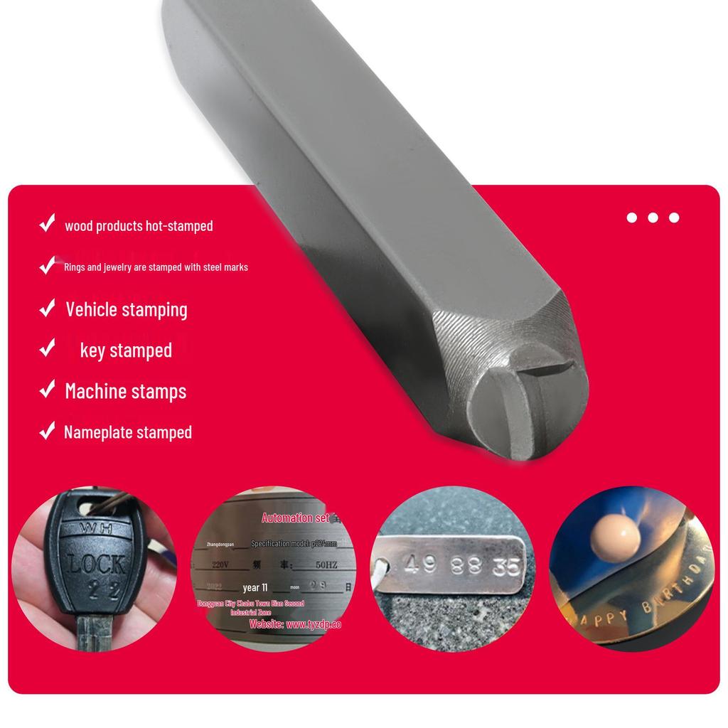 Набор из 36 штампов из стали строчными буквами для самостоятельного изготовления изделий из кожи и тиснения колец