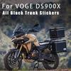 Полностью черная наклейка на кофр для VOGE 900DSX DSX 900 DS900X Мотоциклетные наклейки Декоративная наклейка для мотоциклетного багажника Чемодан Наклейка