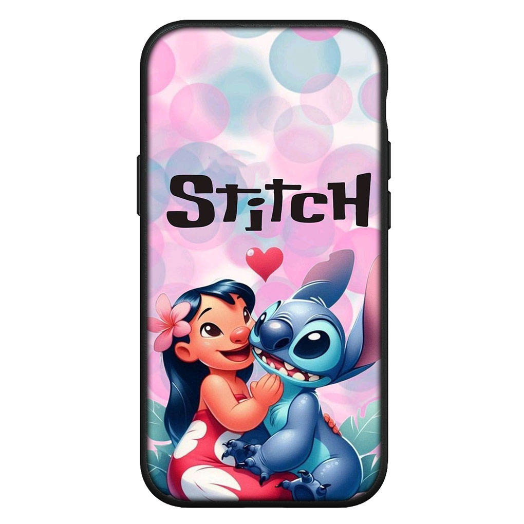 Чехол для iPhone 16 15 Xiaomi Redmi Note 14 13 12 11 Pro Max X 16e Samsung Galaxy S25 S24 S23 Moto OPPO Huawei Лило Стич Аниме Розовый Чехол для телефона