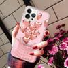 Чехлы для телефонов для iPhone 14 12 11 13 Pro Max, силиконовый чехол на iPhone 13Mini X XS Max XR 8 7 14 Plus, розовое золото с сердечком Love