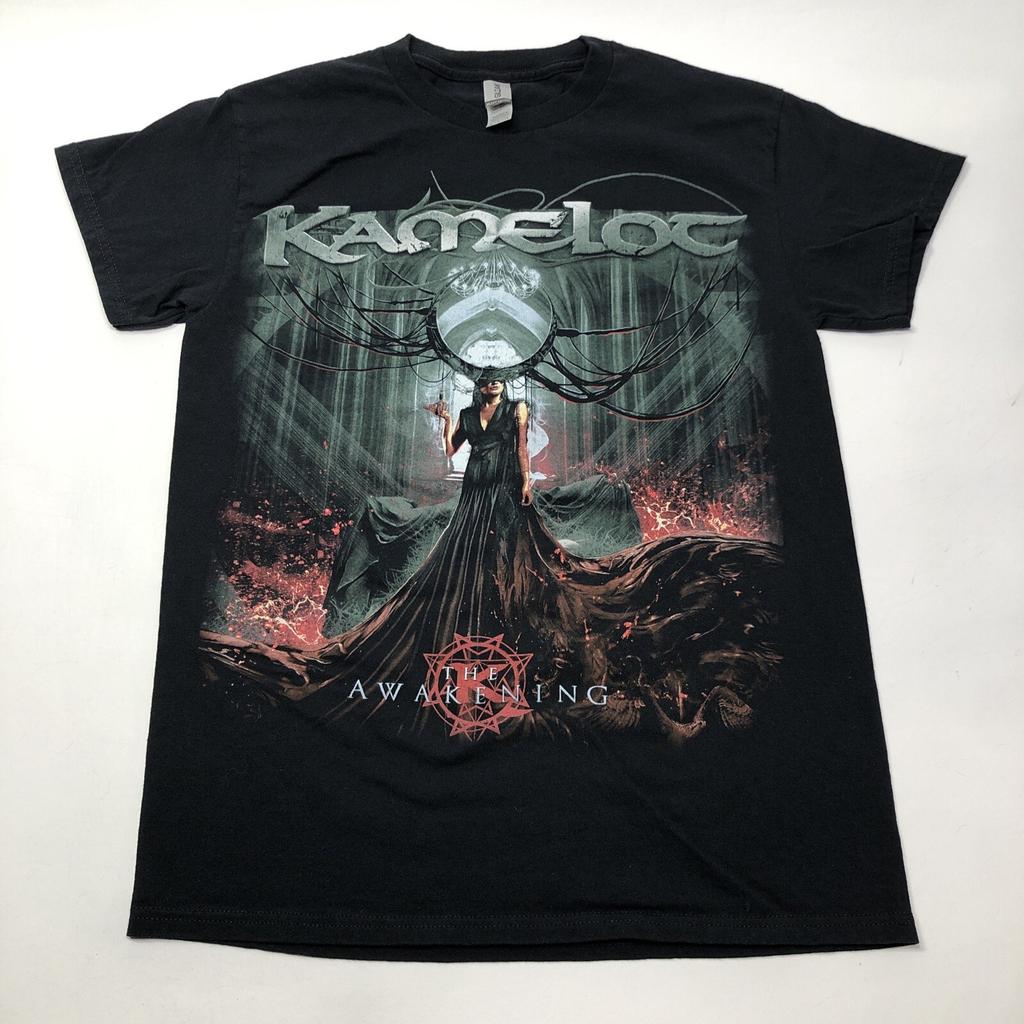 Kamelot Band The Awakening 2023 Tour Logo Double Sided size Small Black T Shirt