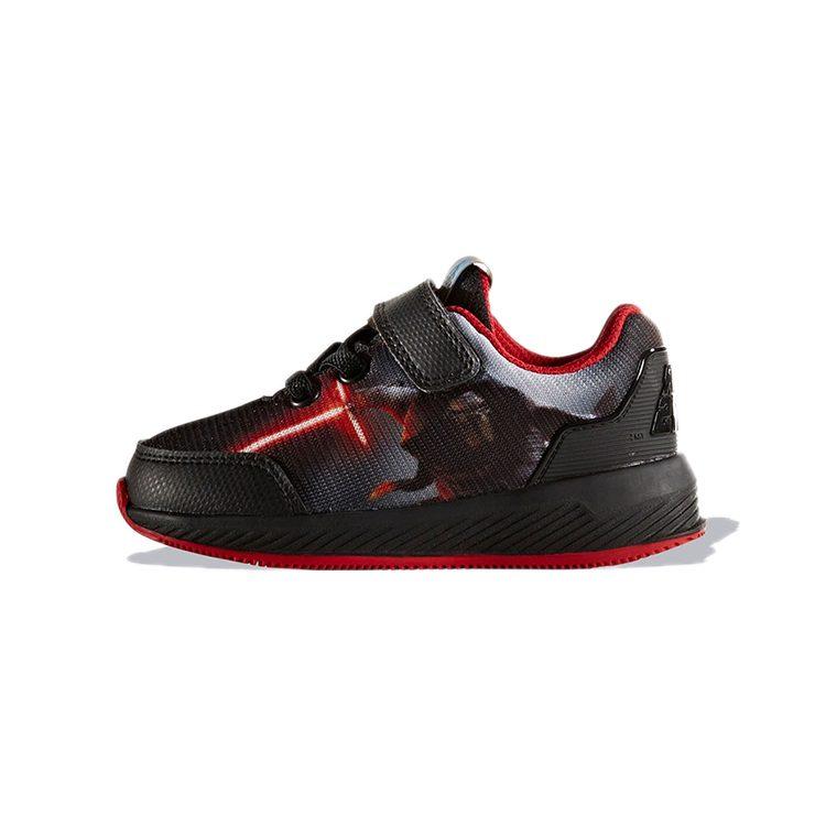 Star Wars x Adidas El I Устойчивые к истиранию Устойчивые к истиранию Низкие детские кроссовки Черный Красный Для младенцев и малышей BA9397