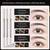 3 PCs Super Fine Eyebrow Pencil Female Eyeliner 2-in-1 Distinct Look Wild Eyebrow Anti-Lasting Non-Hydrophilic Decolorizing