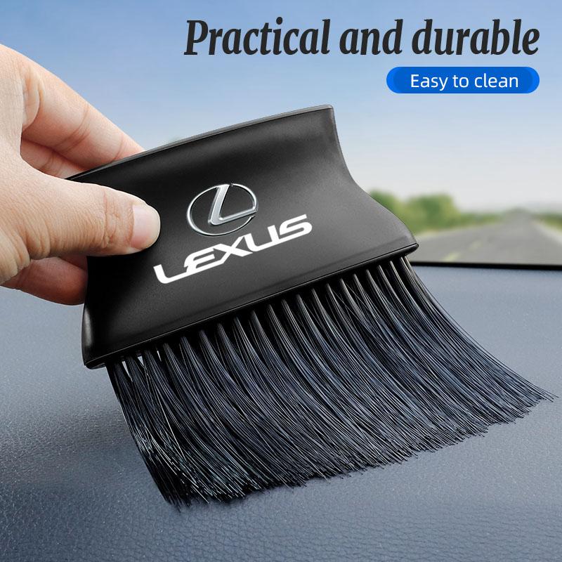 QDDY3 Car Wash Brush Dust Remover Air Outlet Soft Bristles Brushes For Lexus F SPORT LBX NX RX 350h 450h ES UX 300e GS GX IS LS LX CT