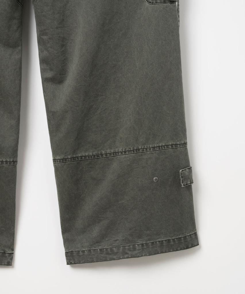MILLO ARCHIVE Garment Washed Silhouette Pants [Khaki Grey]