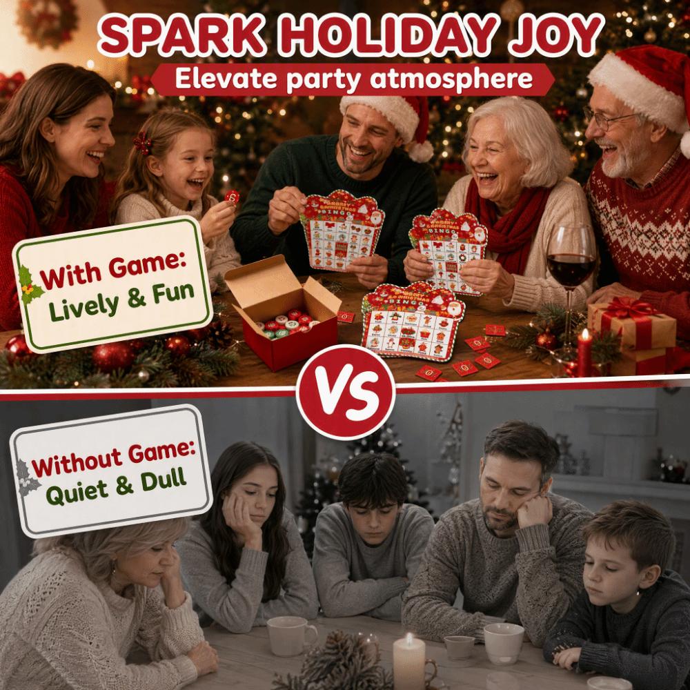 33 Cards Bingo Game Cards 24 Players Bingo Cards Christmas Bingo Game Family Interaction
