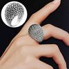 Punk Bird Nest Band Men Women Banquet Cocktail Party Finger Ring Birthday Gift