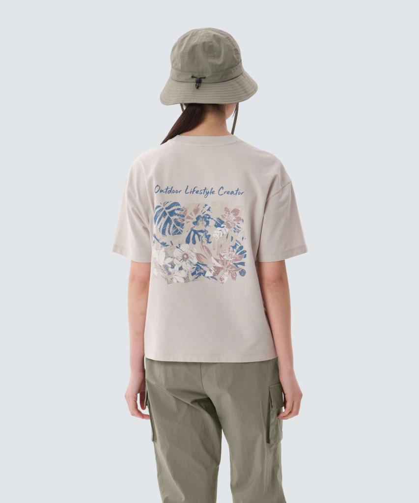 SNOWPEAK APPAREL Женская тропическая футболка с коротким рукавом из Sorona (S25Mwfts71) Песочно-бежевый