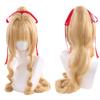 Cosplay Floral Leaf with Long Curly Perfect for Events 2 Bonus Items Heat-resistant Wig, Color, Bun, Hair, +