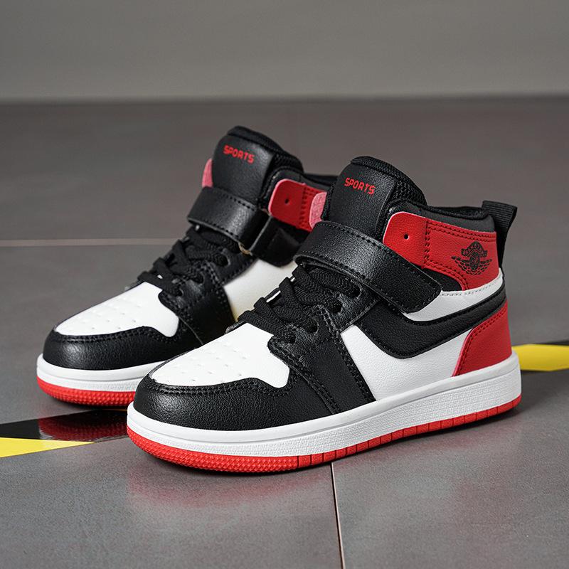 Модные водонепроницаемые кроссовки на высокой подошве для мальчиков, кеды, осенние, для учеников средней школы, модные, универсальные, трендовые, нескользящая кожаная поверхность, детские