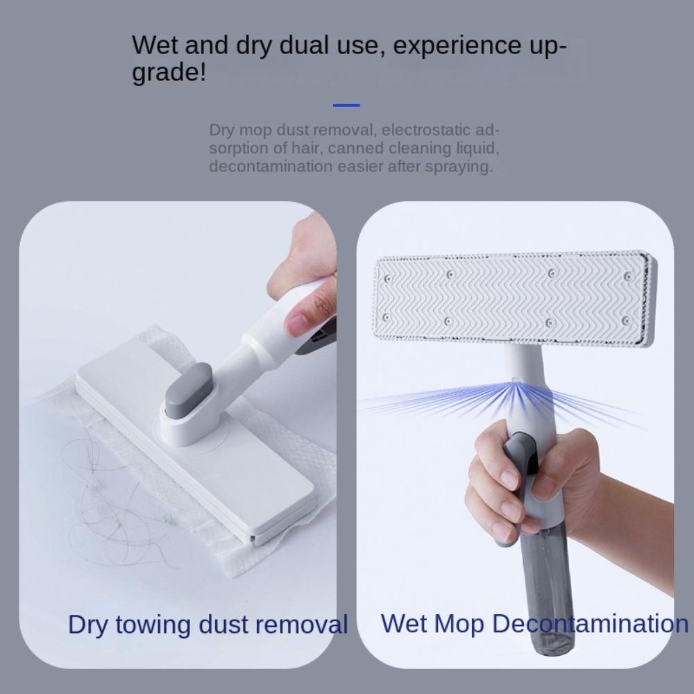 Двойного назначения Швабра с распылителем, швабра с зажимом для ткани без рук, творческая швабра для уборки офиса