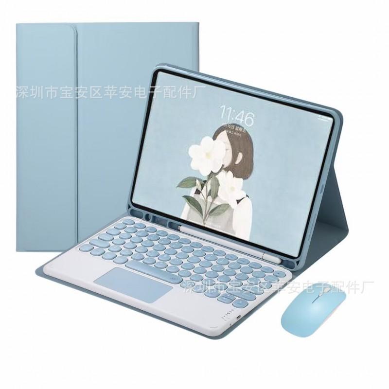 Чехол-клавиатура для iPad 10-го поколения 10,2 дюйма с тачпадом, флип-чехол, защитный корпус из PU TPU