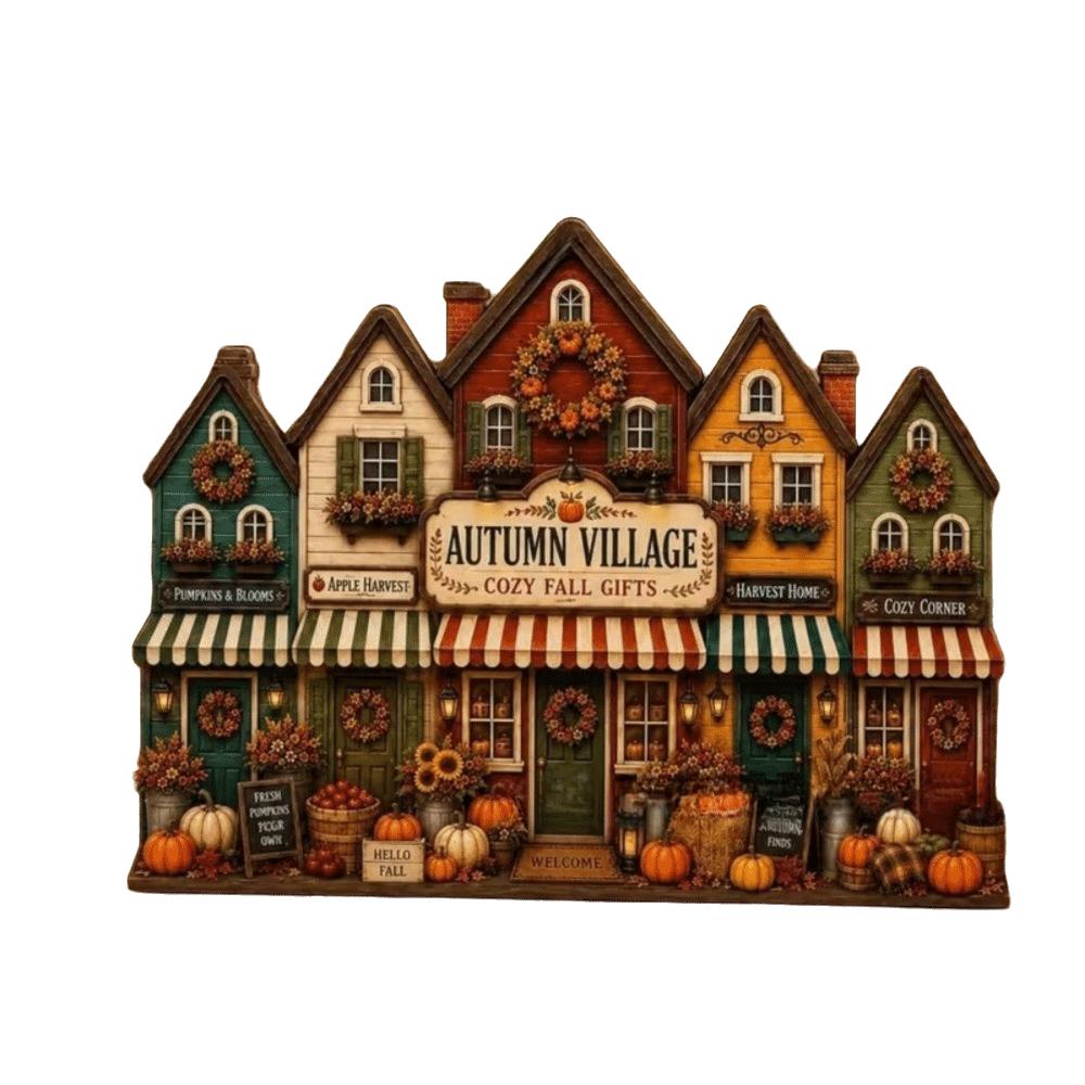 Shop Shape Bookshelf Corner Decor Vintage Halloween Desk Decoration Autumn