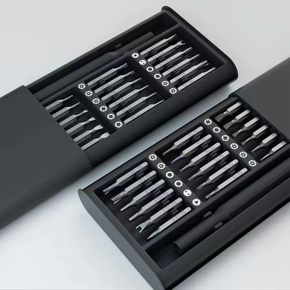 Набор отверток 25 в 1, магнитные биты Phillips Torx Hex Precision DIY, разборный мини-футляр для инструментов для умного домашнего ПК, ремонта телефона