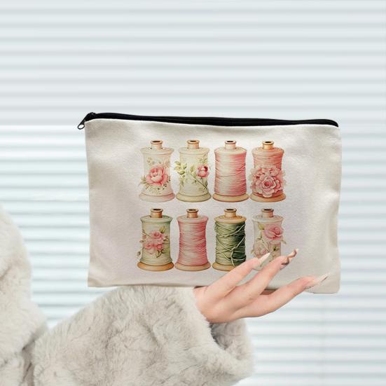yangyizhi Storage Bag, Large Capacity Travel Organizer, Wear-Resistant Portable Cosmetic Zipper Pouch, for Stationery Makeup And Crafts