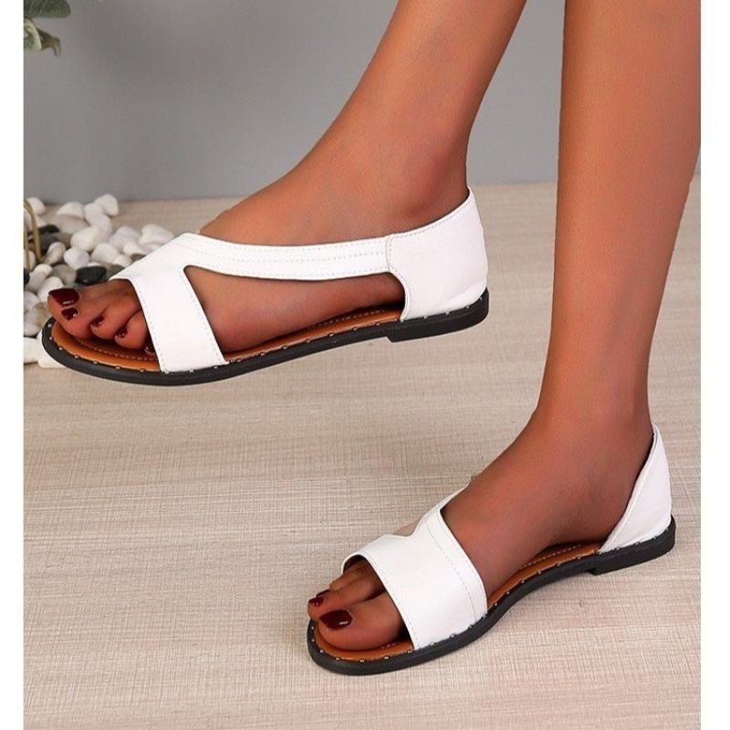 Новые летние женские сандалии на плоской подошве, повседневные удобные женские шлепанцы, модная износостойкая уличная женская обувь