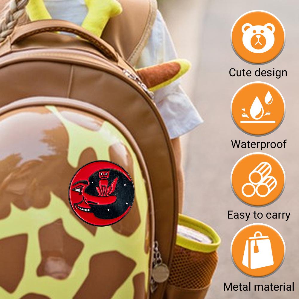 Эмалированный значок «Луна и Планета» - Мультяшная звезда, Подушка, Кружка, Рюкзак, Шляпа, Значок на лацкан, Украшение, Подарок