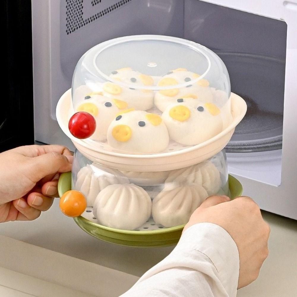 Food Grade Microwave Oven Steamer Quick Cookware Microwave Steamer Rice Steamer Steamed Eggs