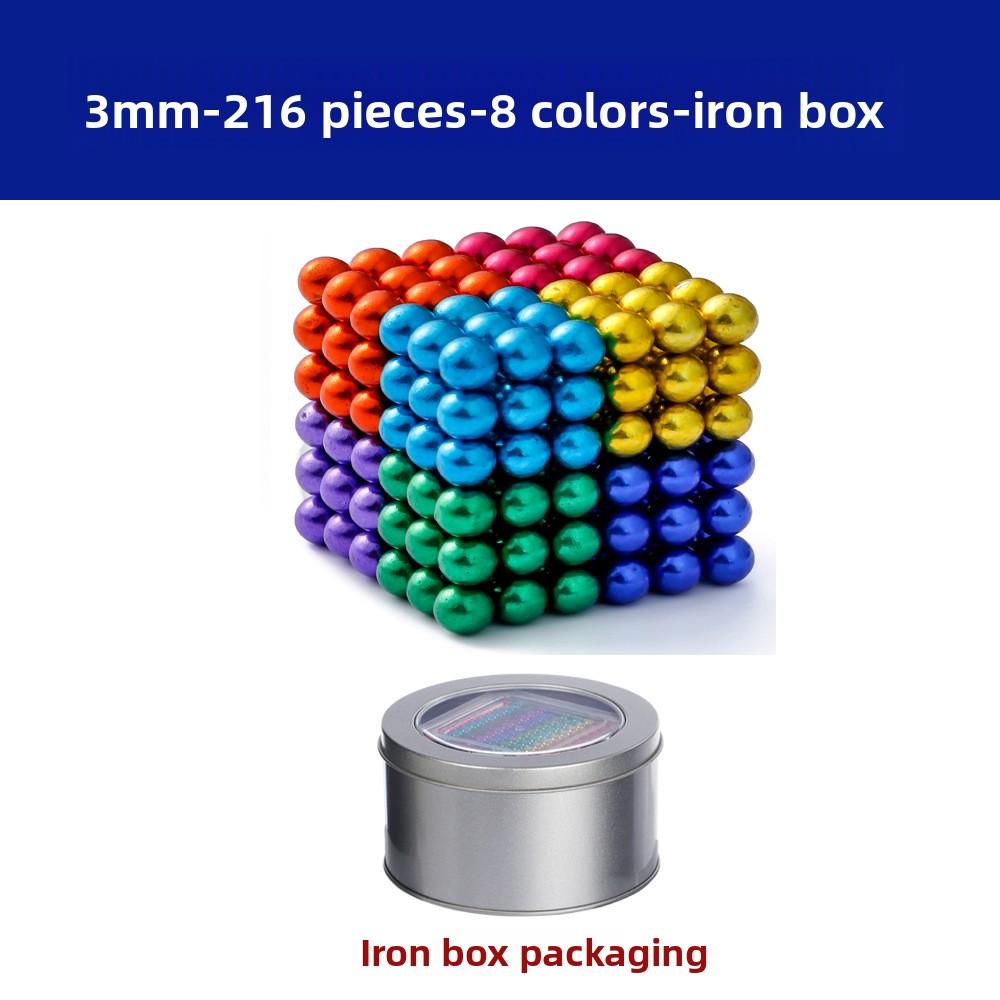 3 мм 216 штук Баккиболы 14+ Магнитные шарики Снятие стресса Магнитная развивающая строительная игрушка
