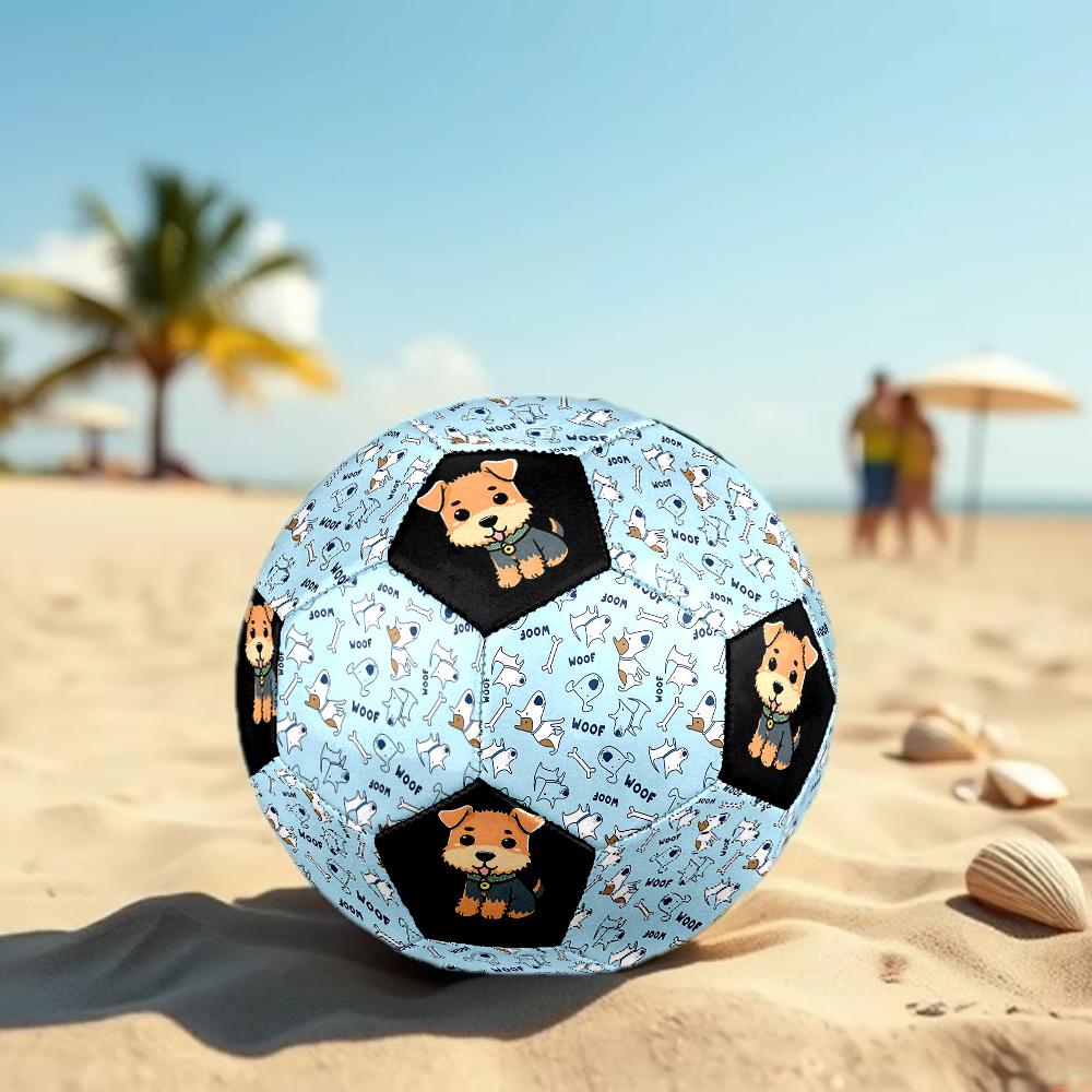 1PC Dogs Bones Happy Dog Portrait Soccer Ball Size 5 Football Machine Sewn Indoor/Outdoor Universal Football W61