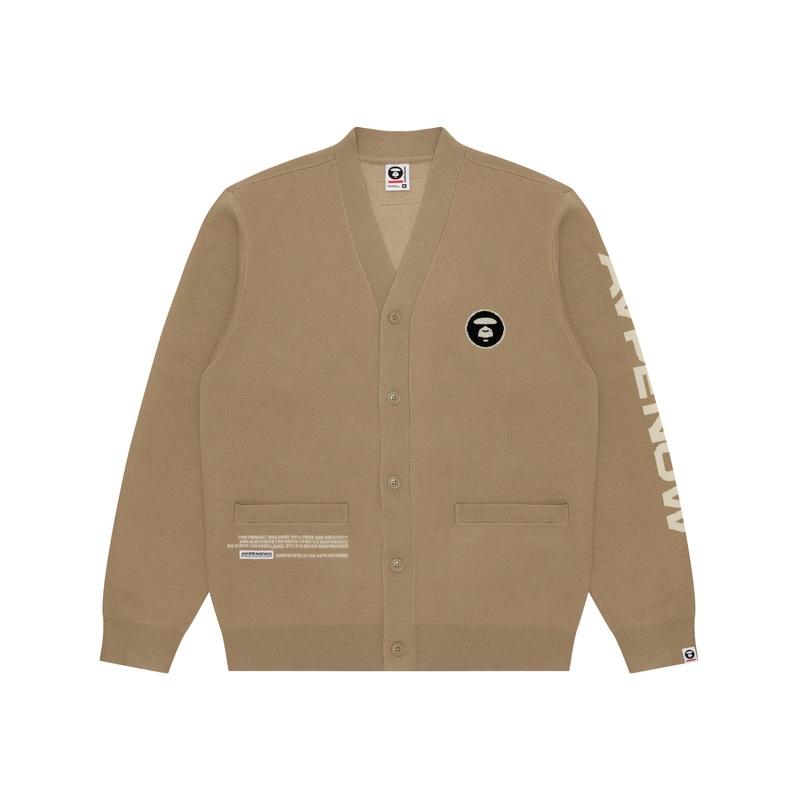 Aape Knitwear Men's V-neck Moderate Cardigan AAPKNMA320XXL
