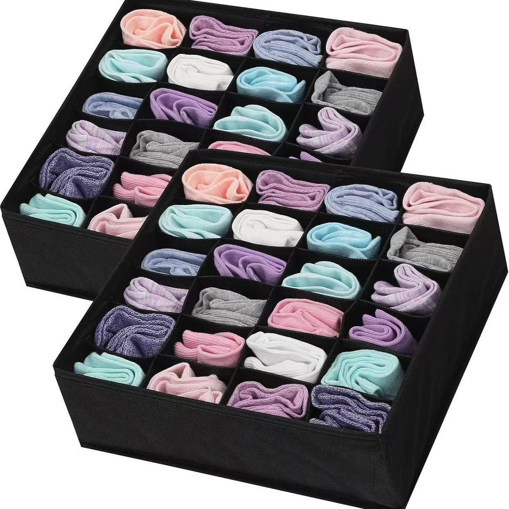 Складной ящик для хранения нижнего белья и носков с разделителями – Органайзер для ящика для бюстгальтеров и трусиков