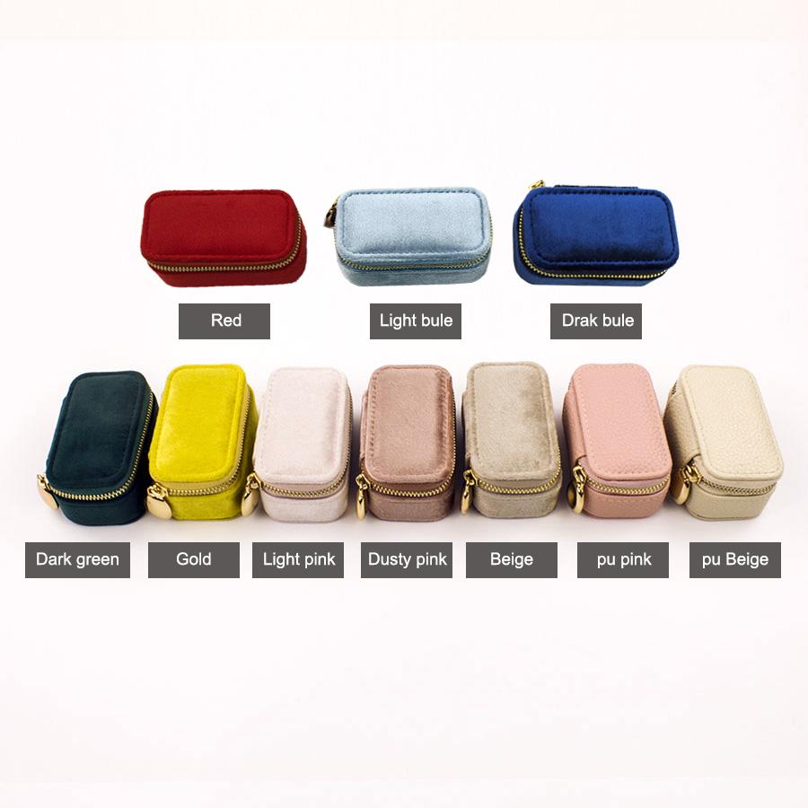 Mini Jewelry Box for Travel Custom Eye-catching Travel Rings Necklace Bracelet Jewelry Case fancy luxury jewelry box