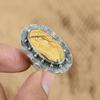 Wedding Gift For Her 925 Silver Natural Picture Jasper Promise Ring Size 8.25