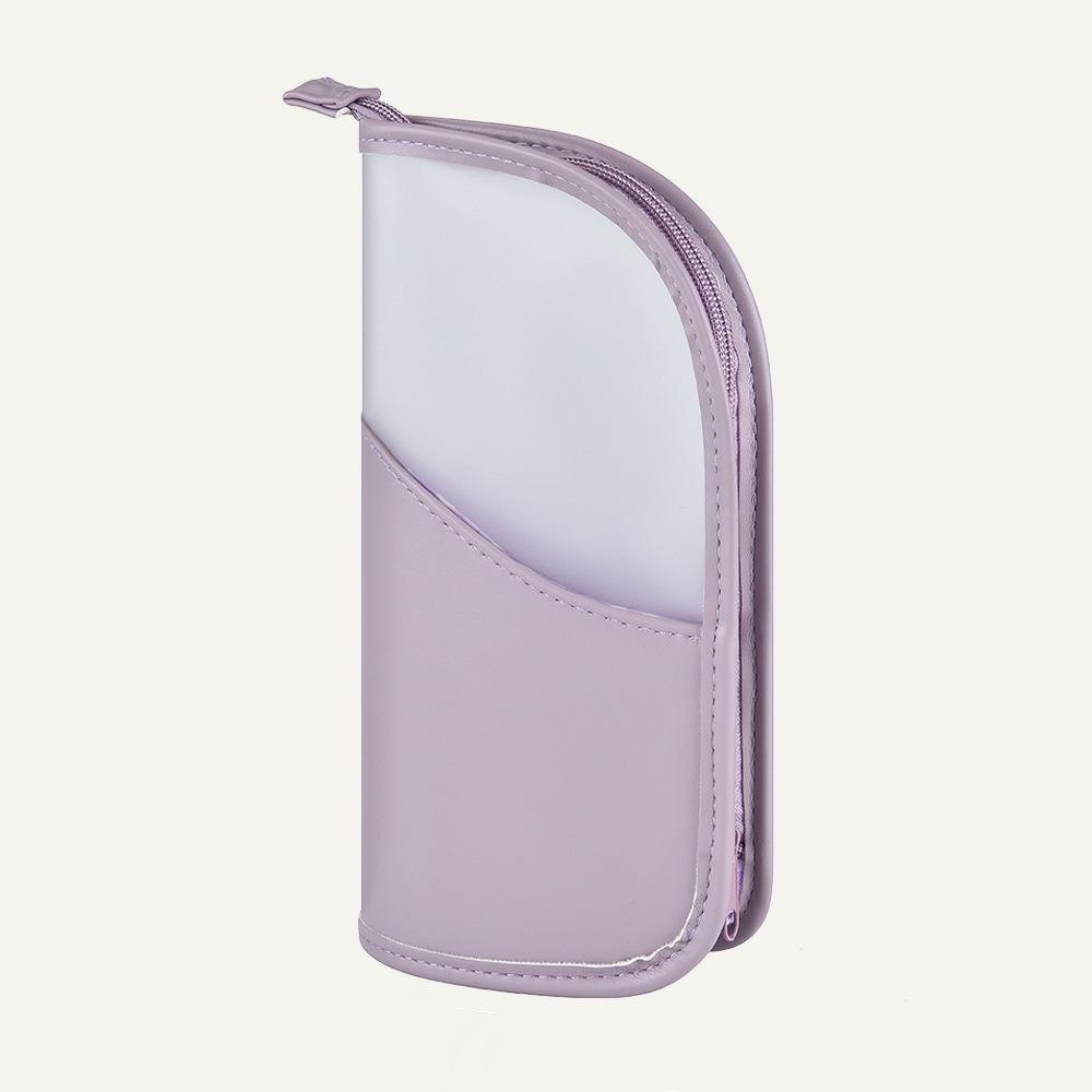 Waterproof Toothbrush Toiletry Pouch Zipper Closure Stand Cosmetic Bag Makeup Brush Case Hotel