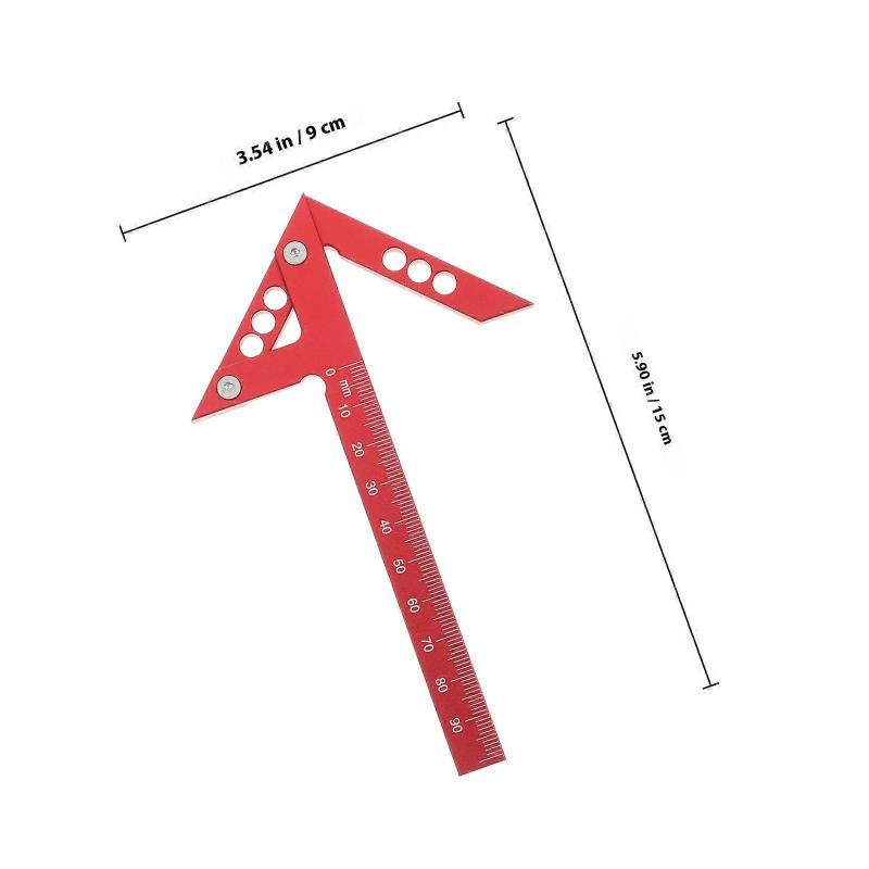 Scribe Tool Red Marking Gauge for Woodworking Center Line Finding